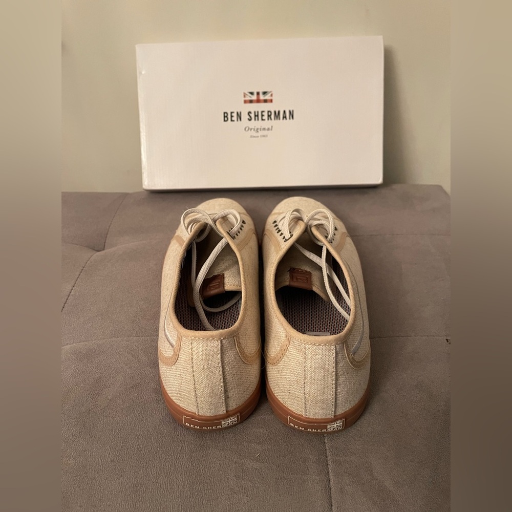 Brand New!! Ben Sherman Men's, Conall Lo Sneaker Mens 10.5 Natural
